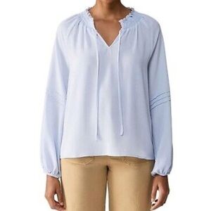 Social standard by Sanctuary peasant tie neck long sleeve blouse